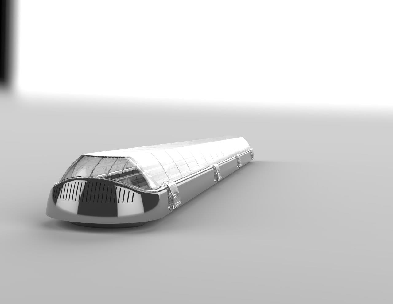 גוף תאורה תעשייתי(7)עוצב על ידי אירית פרג'ון רולדאו, סטודיו " מרעיון למוצר", עבור " געש תאורה".