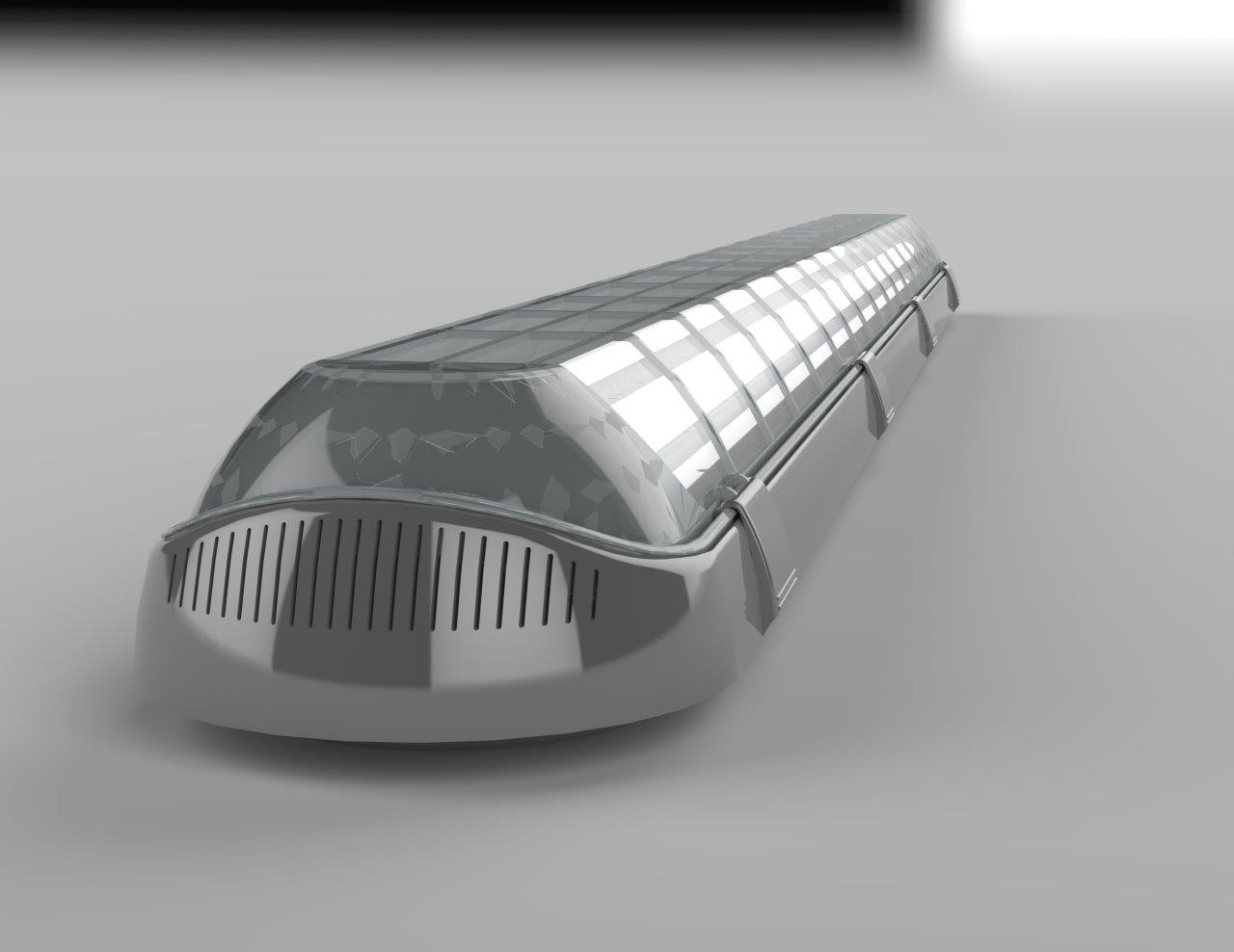 גוף תאורה תעשייתי(3)עוצב על ידי אירית פרג'ון רולדאו, סטודיו " מרעיון למוצר", עבור " געש תאורה"